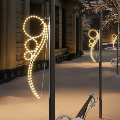 Lichtkabels 8 st balvormig 115,5x35x4,5 cm warmwit