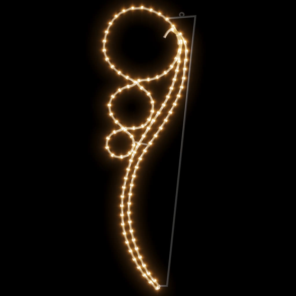 Lichtkabels 16 st balvormig 115,5x35x4,5 cm warmwit