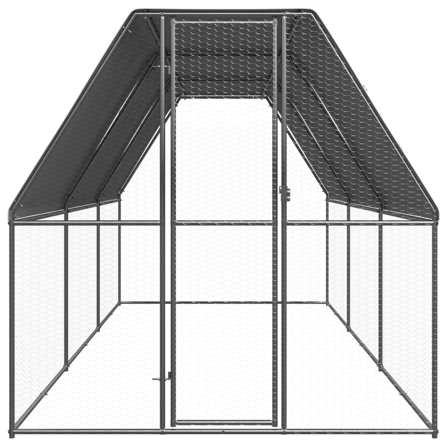 Buitenhok Voor Kippen Gegalvaniseerd Staal 2 x 6 x 2 m