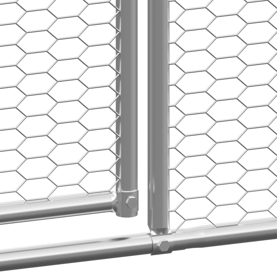 Buitenhok Voor Kippen Gegalvaniseerd Staal 2 x 6 x 2 m