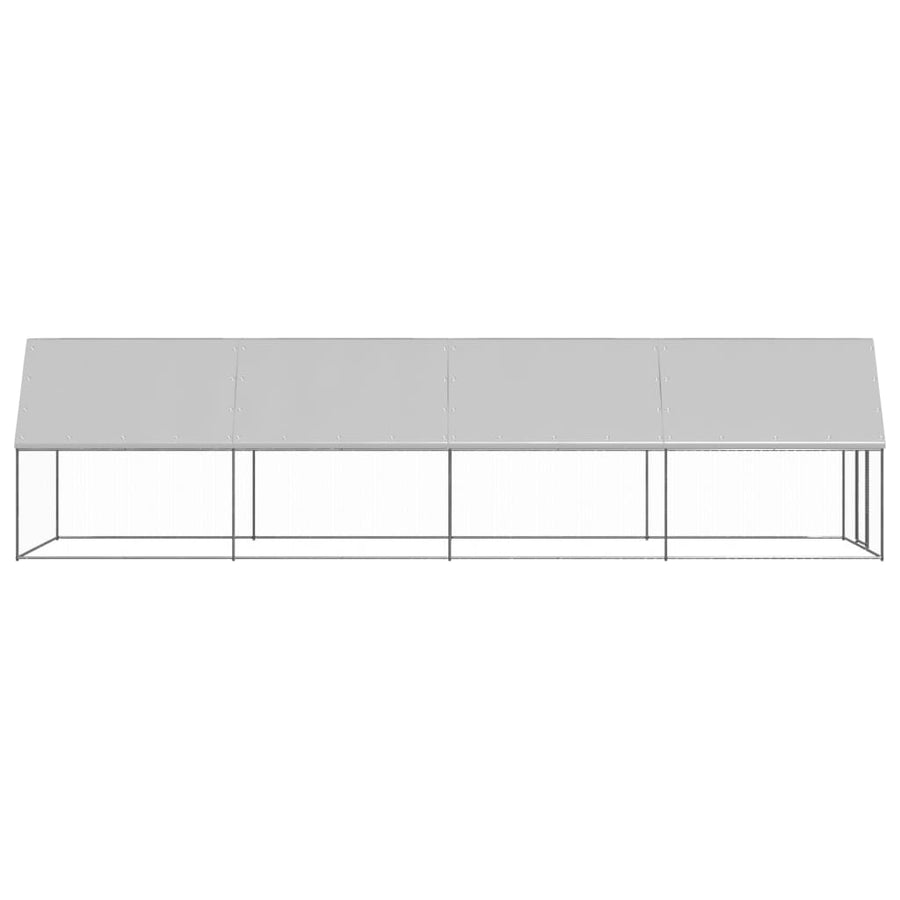 Buitenhok Voor Kippen Gegalvaniseerd Staal 2 x 8 x 2 m