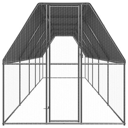Buitenhok Voor Kippen Gegalvaniseerd Staal 2 x 10 x 2 m