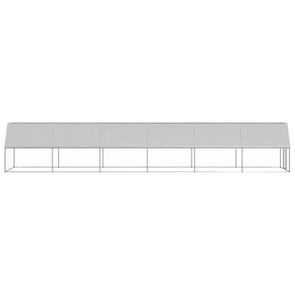 Buitenhok Voor Kippen Gegalvaniseerd Staal 2 x 12 x 2 m