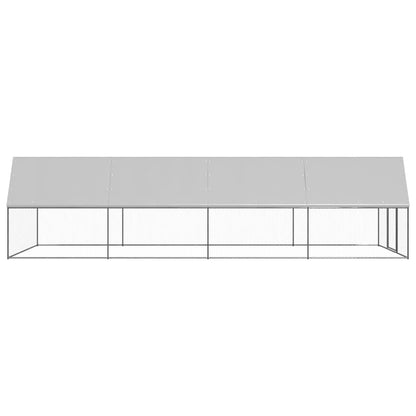 Buitenhok Voor Kippen Gegalvaniseerd Staal 3 x 8 x 2 m
