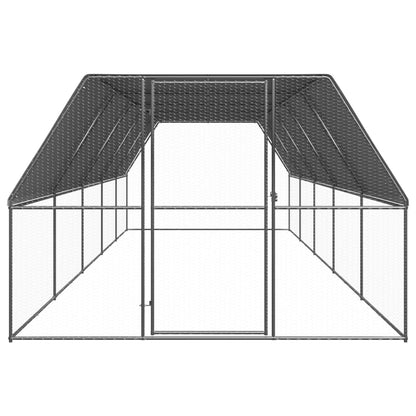 Buitenhok Voor Kippen Gegalvaniseerd Staal 3 x 10 x 2 m