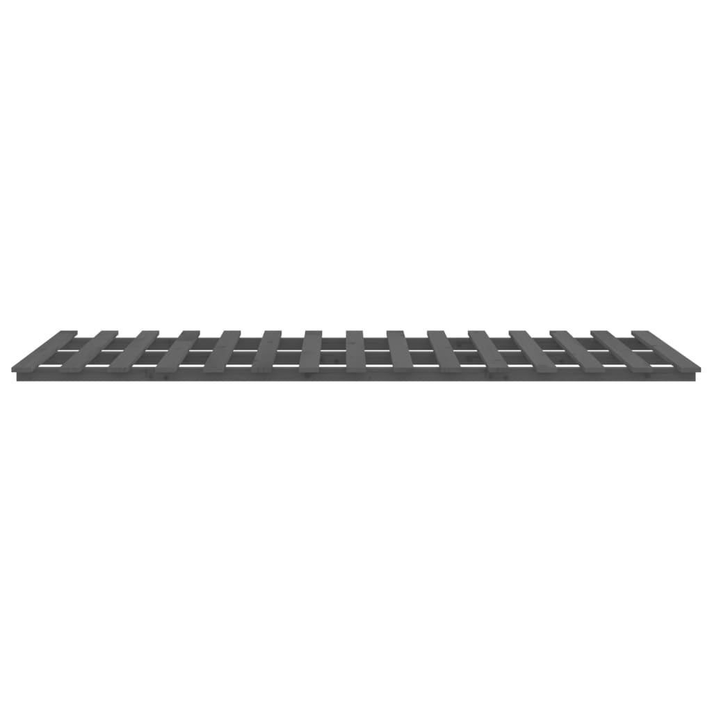 Bedframe massief grenenhout grijs 90x200 cm 90 x 200 cm Grijs
