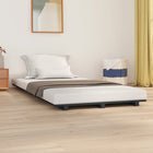 Solid pine wood bed frame grey 90x200 cm