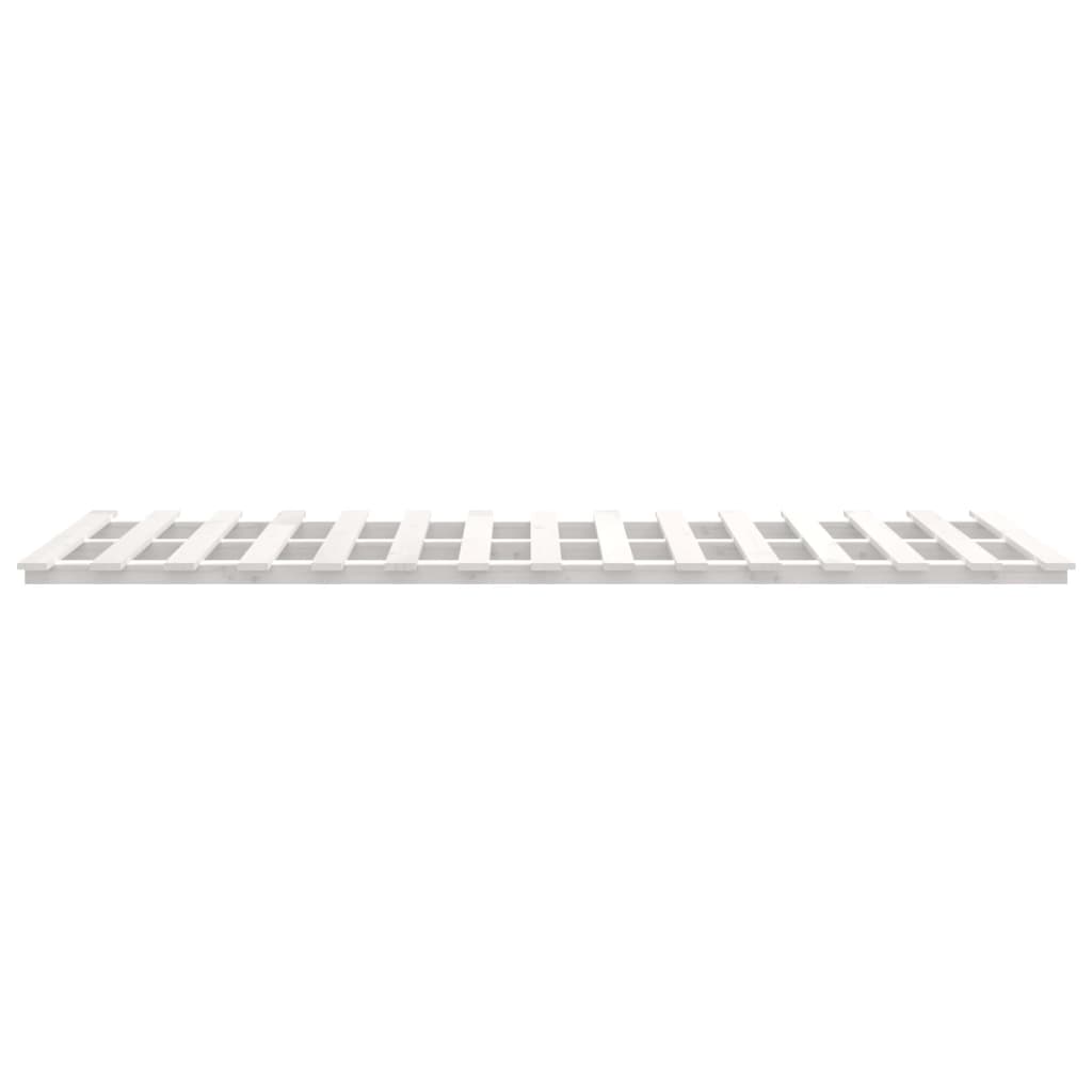 Bedframe Massief Grenenhout 100 x 200 cm Wit