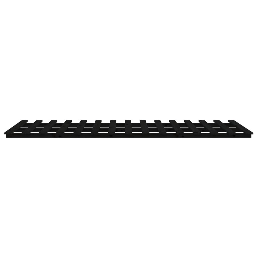 Bedframe massief grenenhout zwart 100x200 cm 100 x 200 cm Zwart