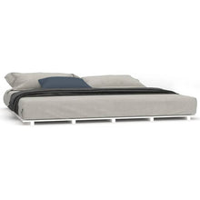 Bedframe massief grenenhout wit 200x200 cm 200 x 200 cm Wit