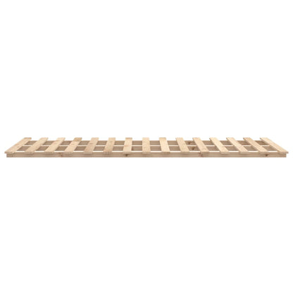 Bedframe Massief Grenenhout 140X200 Cm 140 x 200 cm Naturel