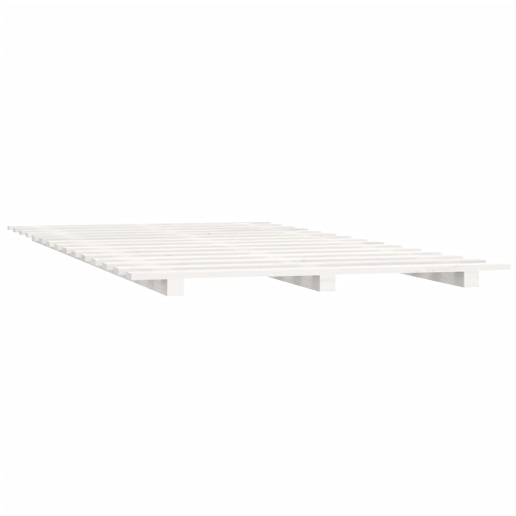 Bedframe Massief Grenenhout 140 x 200 cm Wit