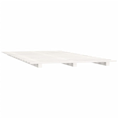 Bedframe Massief Grenenhout 140 x 200 cm Wit