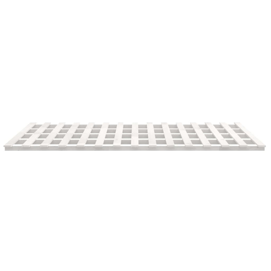 Bedframe massief grenenhout wit 160x200 cm 160 x 200 cm Wit
