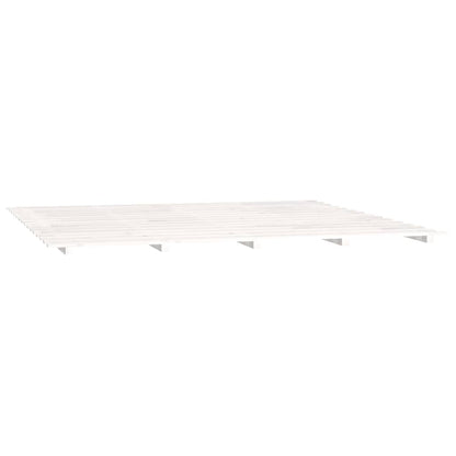 Bedframe massief grenenhout wit 180x200 cm 180 x 200 cm Wit