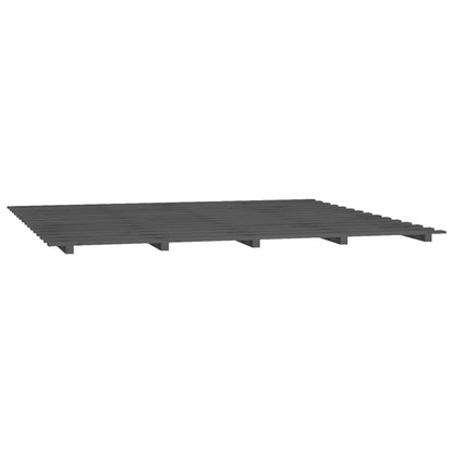 Bedframe massief grenenhout grijs 180x200 cm 180 x 200 cm Grijs