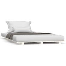 Bedframe Massief Grenenhout 90 x 190 cm Wit