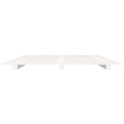 Bedframe Massief Grenenhout 90 x 190 cm Wit