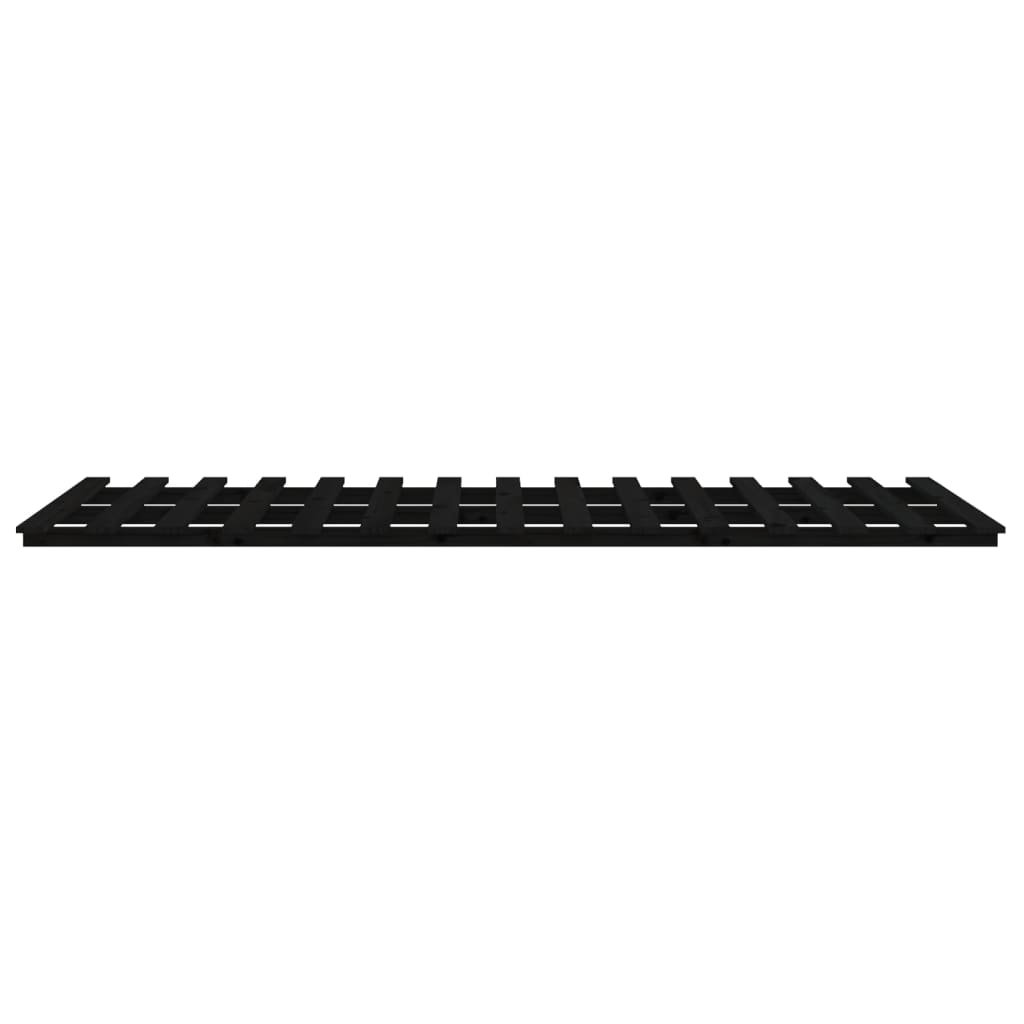 Bedframe 90x190 cm massief grenenhout zwart 90 x 190 cm Zwart