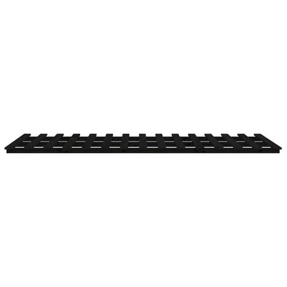 Bedframe 90x190 cm massief grenenhout zwart 90 x 190 cm Zwart