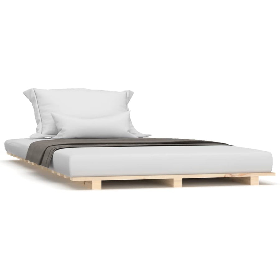 Bedframe Massief Grenenhout 75X190 Cm 75 x 190 cm Naturel
