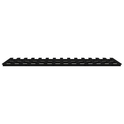 Bedframe 75x190 cm massief grenenhout zwart 75 x 190 cm Zwart