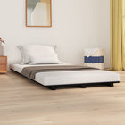 Bed frame 75x190 cm solid pine black