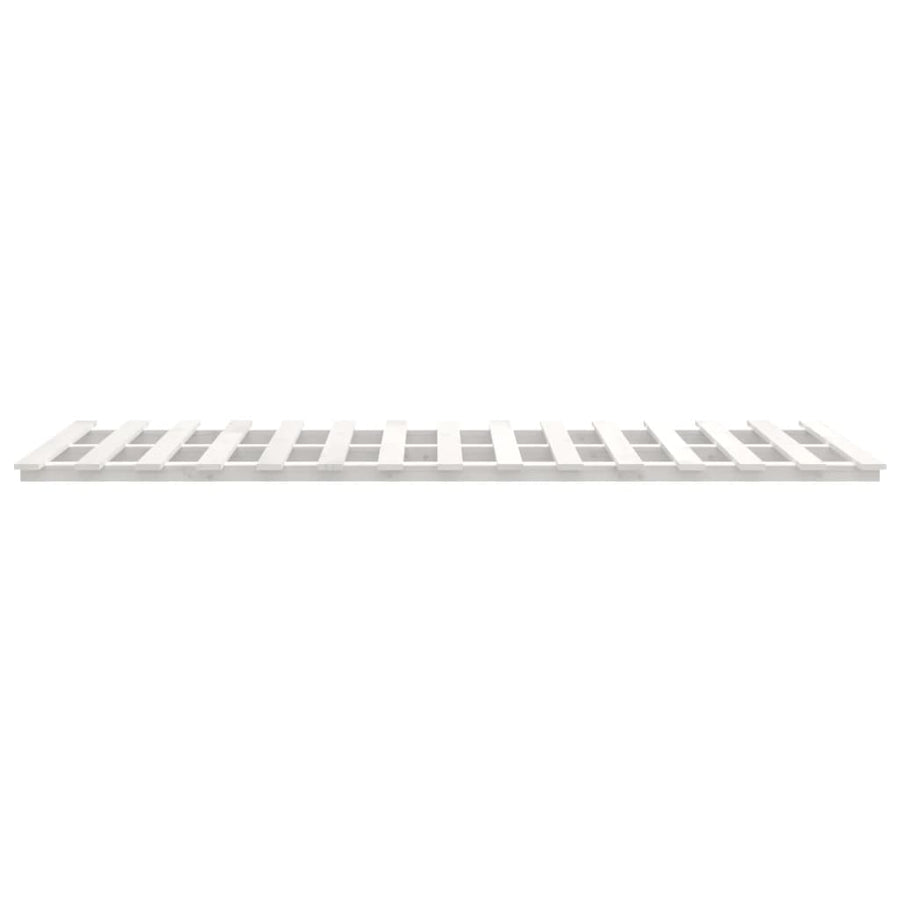 Bedframe massief grenenhout wit 120 x 190 cm Wit