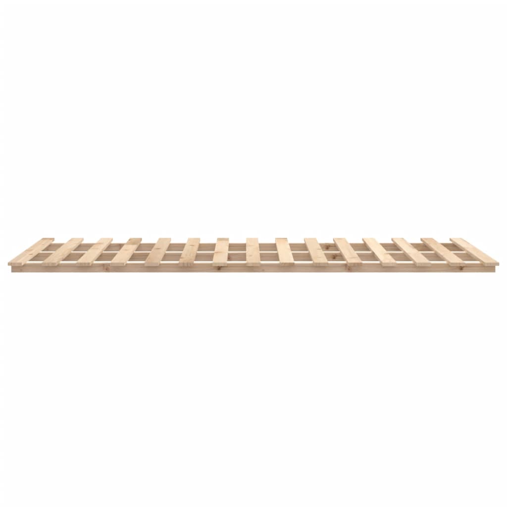 Bedframe massief grenenhout 140x190 cm 140 x 190 cm Naturel