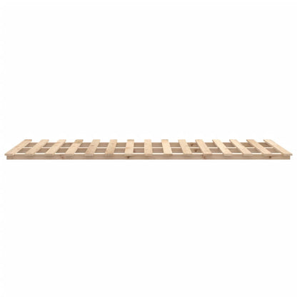 Bedframe massief grenenhout 140x190 cm 140 x 190 cm Naturel