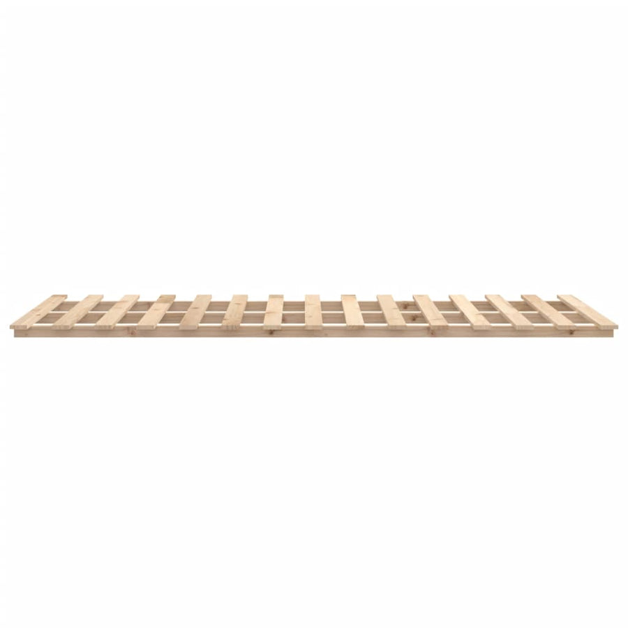 Bedframe massief grenenhout 140x190 cm 140 x 190 cm Naturel