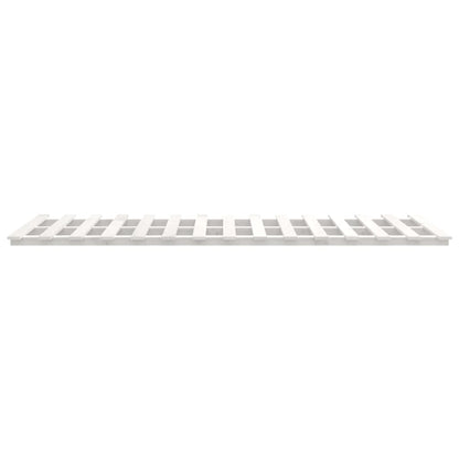 Bedframe massief grenenhout wit 140x190 cm 140 x 190 cm Wit