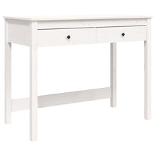 Bureau Met Lades 100X50X78 Cm Massief Grenenhout Wit