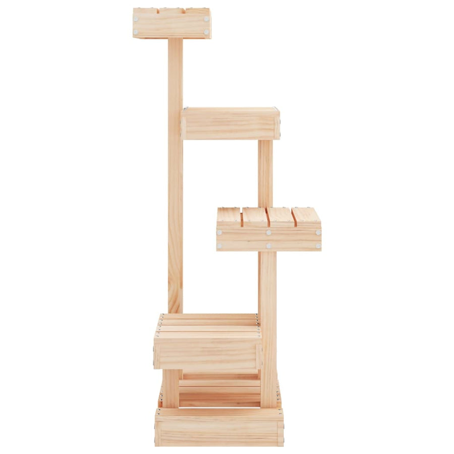 Kattenmeubel 45,5x49x103 cm massief grenenhout Naturel