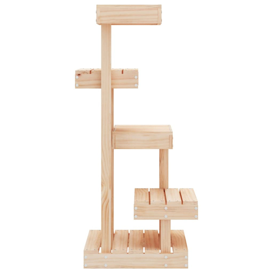 Kattenmeubel 45,5x49x103 cm massief grenenhout Naturel