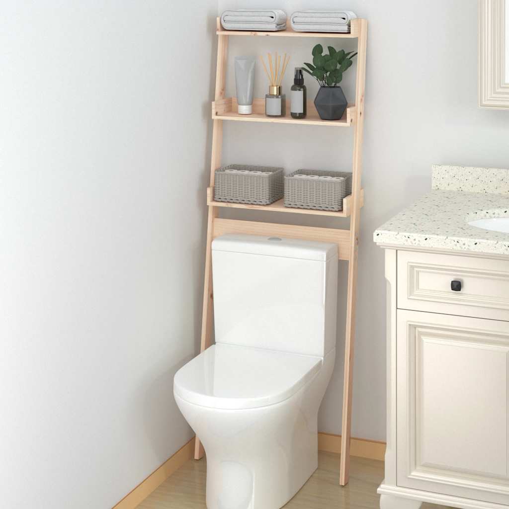 Toiletrek 63,5x32x179 cm massief grenenhout