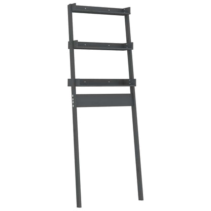 Toiletrek 63,5x32x179 cm massief grenenhout grijs
