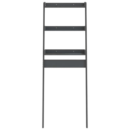 Toiletrek 63,5x32x179 cm massief grenenhout grijs
