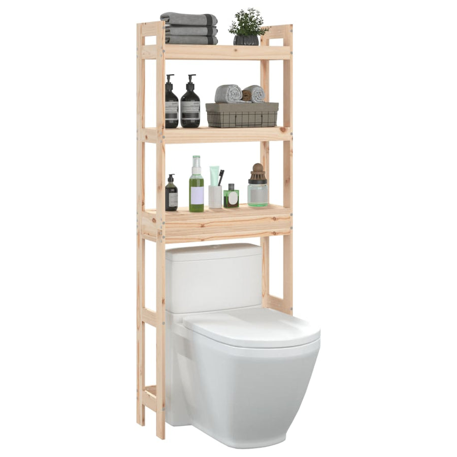 Toiletrek 63X26X171 Cm Massief Grenenhout Naturel
