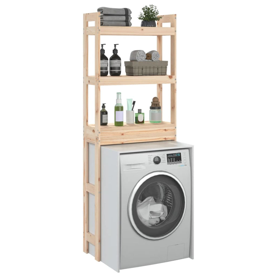 Toiletrek 63X26X171 Cm Massief Grenenhout Naturel
