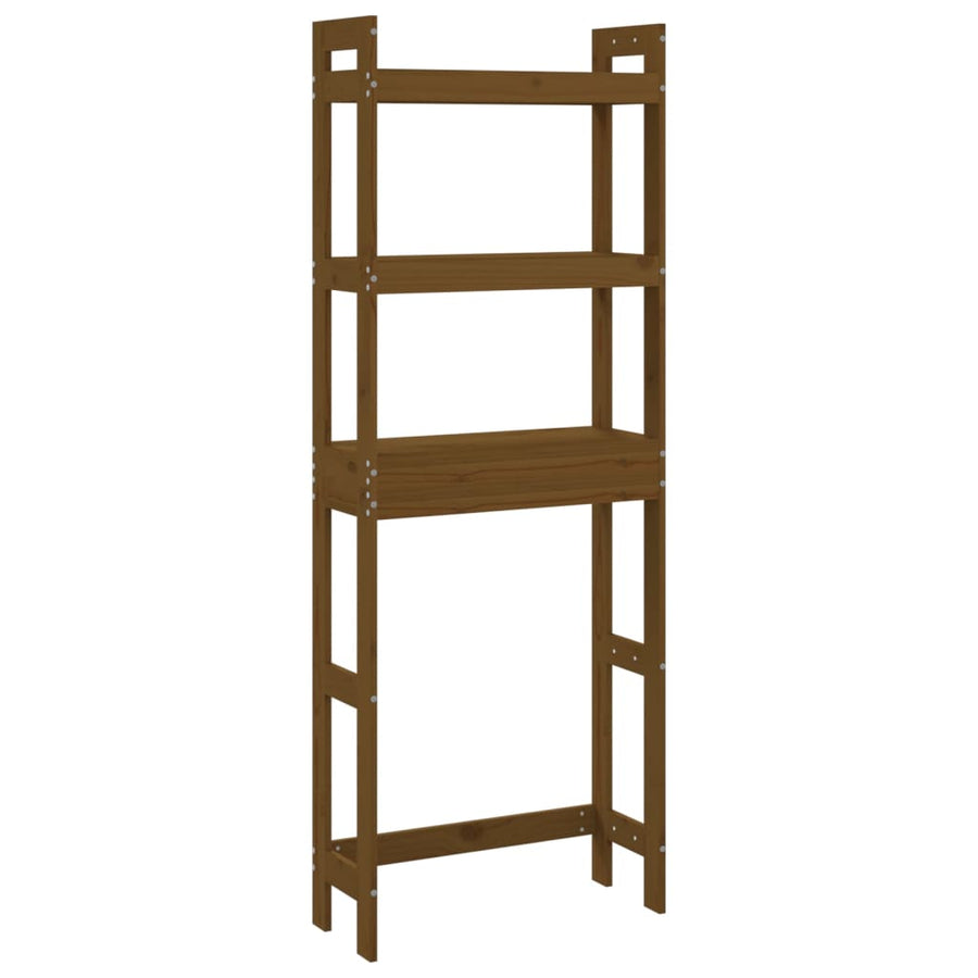 Toiletrek 63X26X171 Cm Massief Grenenhout Honingbruin