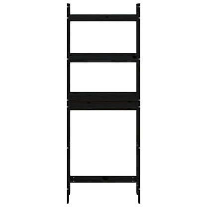 Toiletrek 63X26X171 Cm Massief Grenenhout Zwart