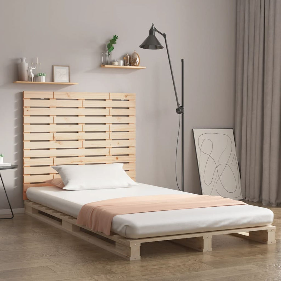 Hoofdbord Wandmontage 06X3X9,5 Cm Massief Grenenhout 106 x 91.5 cm Naturel