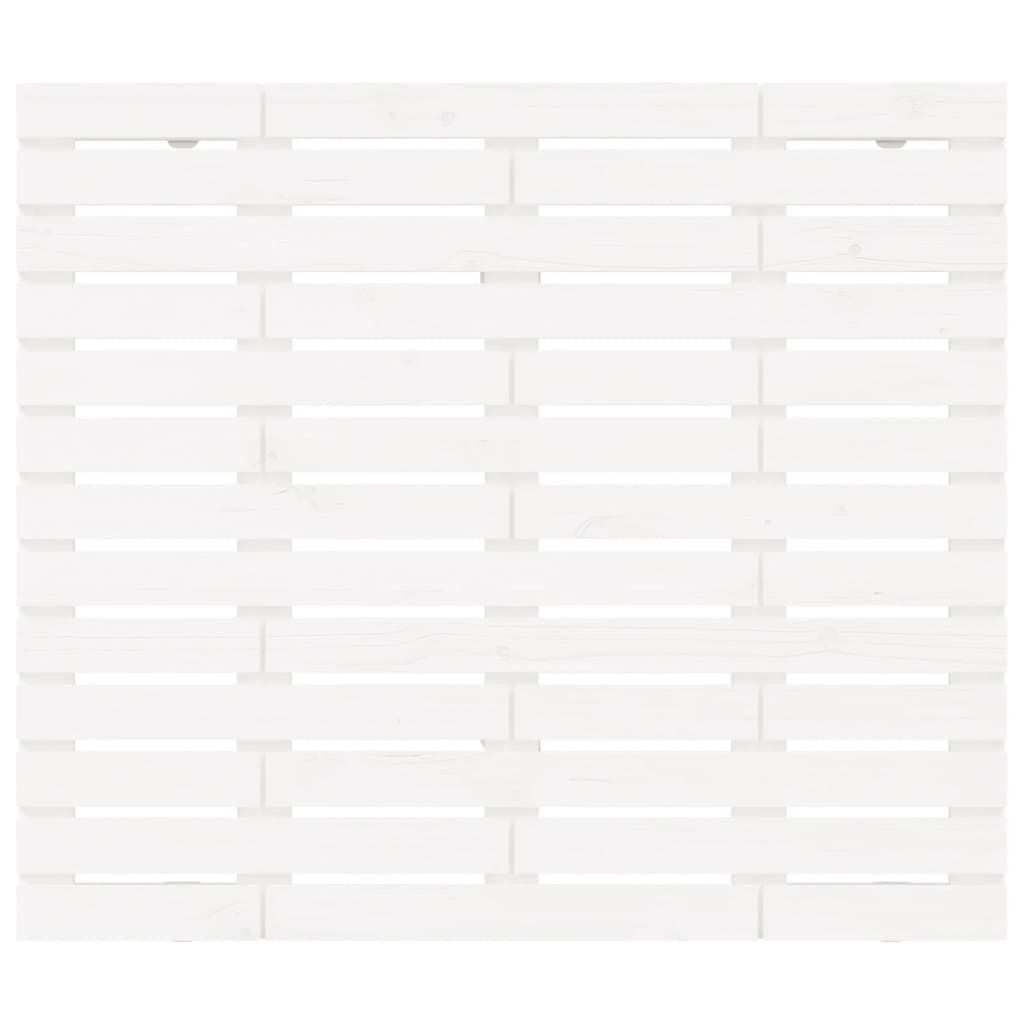 Hoofdbord Wandmontage 06X3X9,5 Cm Massief Grenenhout 106 x 91.5 cm Wit