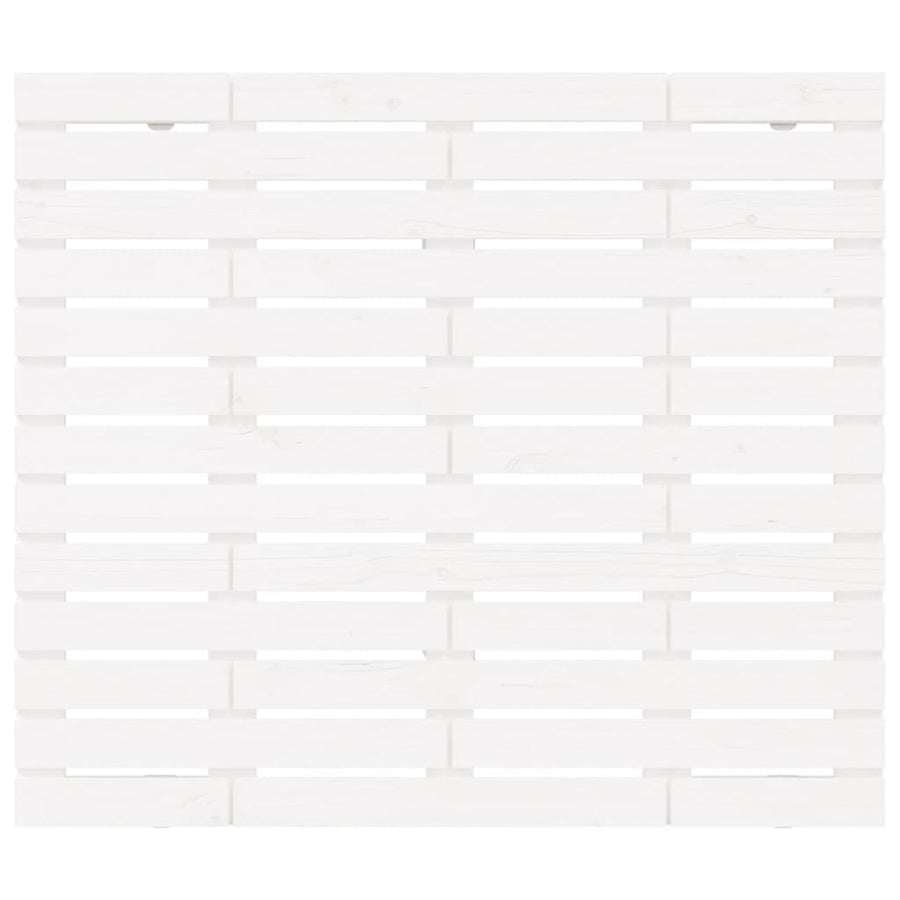 Hoofdbord Wandmontage 06X3X9,5 Cm Massief Grenenhout 106 x 91.5 cm Wit