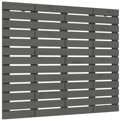 Hoofdbord Wandmontage 06X3X9,5 Cm Massief Grenenhout 106 x 91.5 cm Grijs