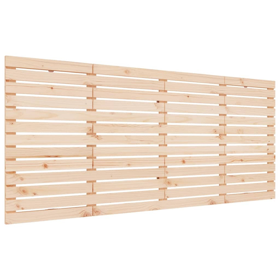 Hoofdbord Wandmontage 206X3X91,5 Cm Massief Grenenhout Naturel 206 x 91.5 cm