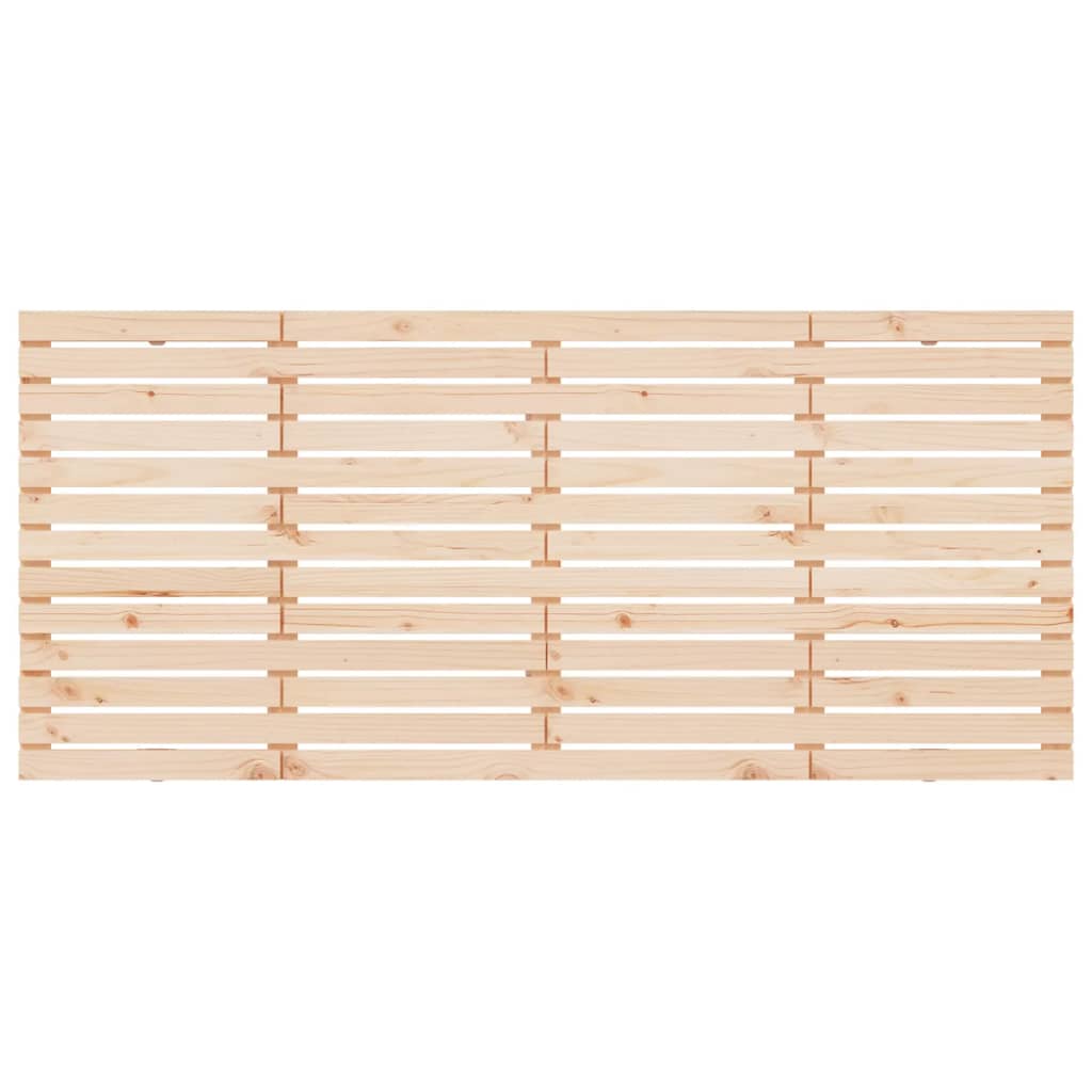 Hoofdbord Wandmontage 206X3X91,5 Cm Massief Grenenhout Naturel 206 x 91.5 cm