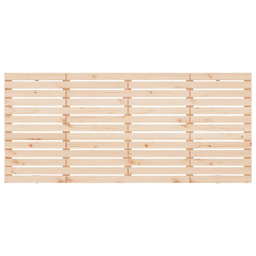 Hoofdbord Wandmontage 206X3X91,5 Cm Massief Grenenhout Naturel 206 x 91.5 cm