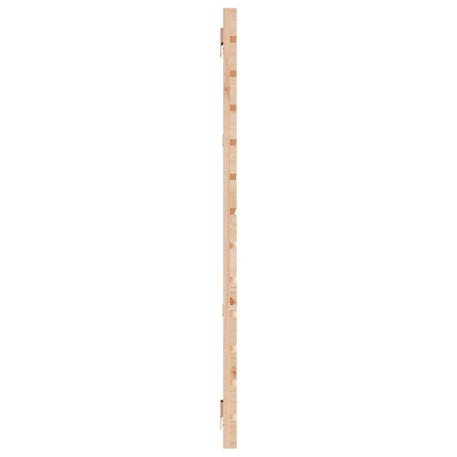 Hoofdbord Wandmontage 206X3X91,5 Cm Massief Grenenhout Naturel 206 x 91.5 cm